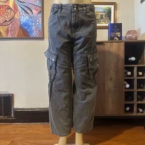 Forever 21 - Cargo mom jeans - gray dark